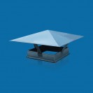 Зонт над шахтой ЗП (прямоугольное сечение, оцинкованная сталь) 250 Х 400